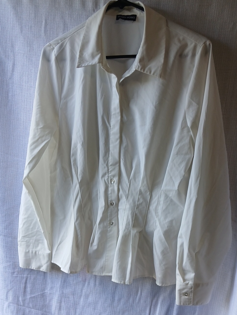 Modern Works Arrow Cream Pleated Front Men’s Dress Shirt
